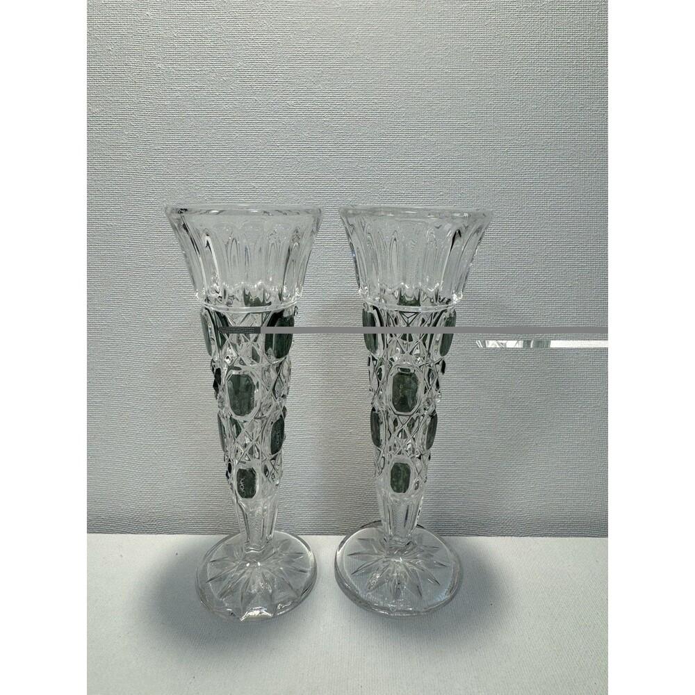 Anna Hutte lead crystal flower vases